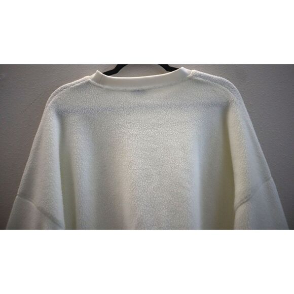 Nike DQ6844-133 Women's Sz M Ivory Oversized Crew-Neck Mod Crop Sweatshirt - Picture 8 of 8
